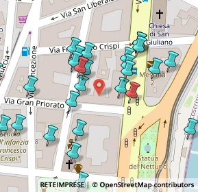 Mappa Piazza Unità d'Italia Ricevimento Pubblico Via Gran Priorato ang, 98121 Messina ME, Italia (0.06552)