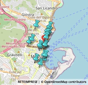 Mappa Piazza Unità d'Italia Ricevimento Pubblico Via Gran Priorato ang, 98121 Messina ME, Italia (0.6175)