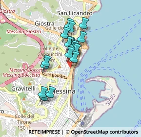 Mappa Piazza Unità d'Italia Ricevimento Pubblico Via Gran Priorato ang, 98121 Messina ME, Italia (0.704)
