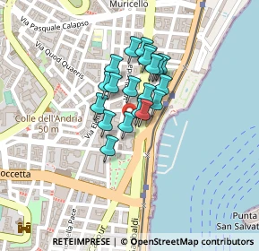 Mappa Piazza Unità d'Italia Ricevimento Pubblico Via Gran Priorato ang, 98121 Messina ME, Italia (0.154)