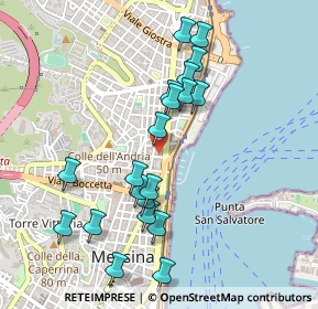 Mappa Piazza Unità d'Italia Ricevimento Pubblico Via Gran Priorato ang, 98121 Messina ME, Italia (0.5345)