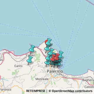 Mappa 90151 Palermo PA, Italia (7.0405)
