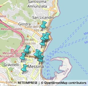 Mappa Via Edoardo Giacomo Boner, 98121 Messina ME, Italia (0.86273)