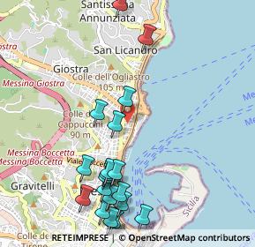 Mappa Accesso dal passo carrabile, 98121 Messina ME, Italia (1.3675)