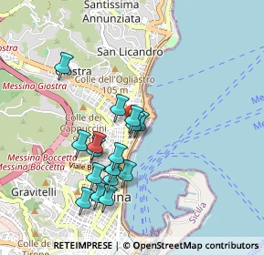 Mappa Via Eduardo Boner, 98121 Messina ME, Italia (0.93625)