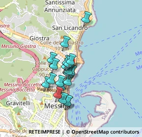 Mappa Via Eduardo Boner, 98121 Messina ME, Italia (0.717)