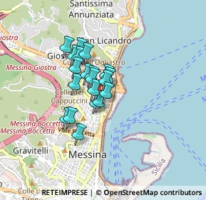 Mappa 98121, 98121 Messina ME, Italia (0.6225)