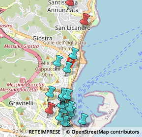 Mappa 98121, 98121 Messina ME, Italia (1.3455)