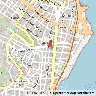 Mappa Via Placida, 85, 98121 Messina, Messina (Sicilia)