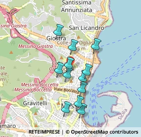 Mappa Via Girolamo Di Mari e Vincenzo Di Mari, 98121 Messina ME, Italia (0.82083)