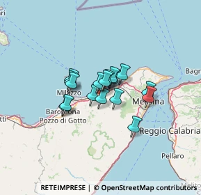 Mappa 98040 Valdina ME, Italia (8.80176)