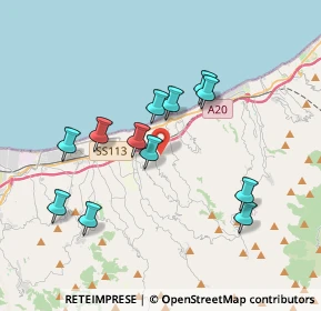 Mappa 98040 Valdina ME, Italia (3.84583)