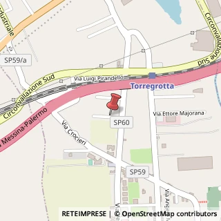 Mappa Via Giuseppe Garibaldi, 22, 98040 Torregrotta, Messina (Sicilia)