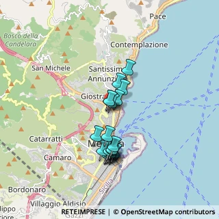 Mappa Via P.to Salvo, 98121 Messina ME, Italia (1.635)