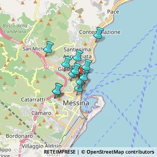 Mappa Via P.to Salvo, 98121 Messina ME, Italia (1.15083)