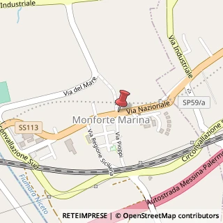 Mappa Via Enrico Mattei, 24, 98041 Monforte San Giorgio, Messina (Sicilia)