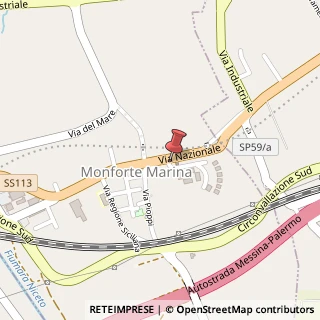 Mappa Via Nazionale, 63, 64100 Monforte San Giorgio, Messina (Sicilia)