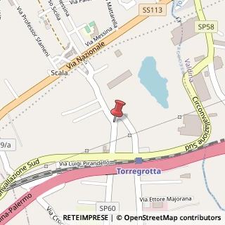 Mappa Via XXI Ottobre, 91, 98040 Torregrotta, Messina (Sicilia)