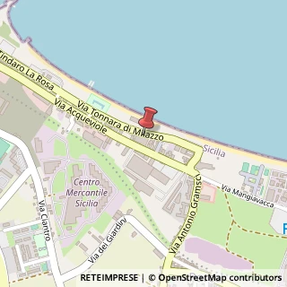 Mappa Via Acqueviole, 133, 98057 Milazzo, Messina (Sicilia)