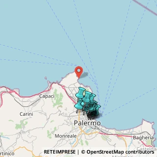 Mappa Via Lauretta Li Greci, 90151 Palermo PA, Italia (9.073)