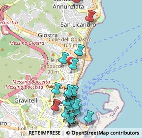 Mappa Via Nina da Messina, 98121 Messina ME, Italia (1.249)