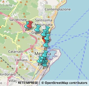 Mappa Via Nina da Messina, 98121 Messina ME, Italia (1.49583)