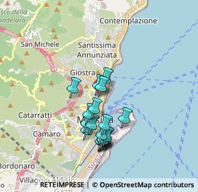 Mappa Via Nina da Messina, 98121 Messina ME, Italia (1.66667)