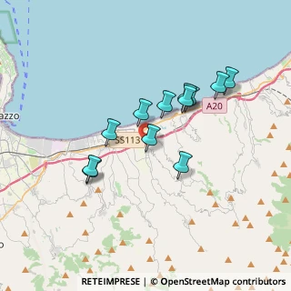 Mappa Via XXI Ottobre, 98043 Torregrotta ME, Italia (3.35583)
