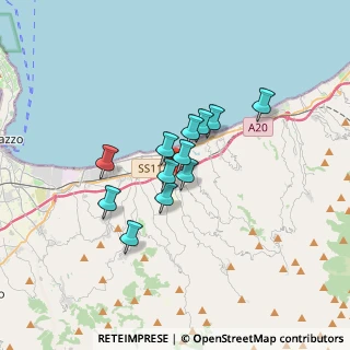Mappa Via XXI Ottobre, 98043 Torregrotta ME, Italia (2.5825)