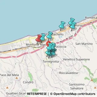 Mappa Via XXI Ottobre, 98043 Torregrotta ME, Italia (1.24667)