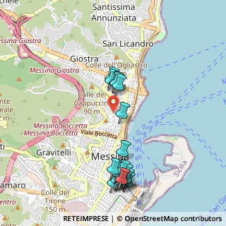 Mappa Via Fonderia, 98121 Messina ME, Italia (1.2185)