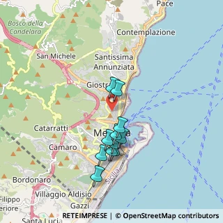 Mappa Via Gesù e Maria in S. Leone, 98121 Messina ME, Italia (1.73455)