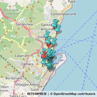 Mappa Via Gesù e Maria in S. Leone, 98121 Messina ME, Italia (1.39444)