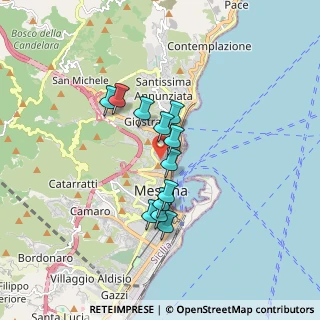 Mappa Via Gesù e Maria in S. Leone, 98121 Messina ME, Italia (1.455)