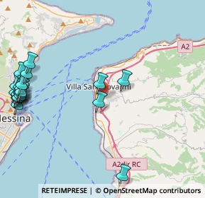 Mappa Via Carrubbara Localita Ginestre, 89018 Villa San Giovanni RC, Italia (6.373)