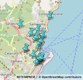 Mappa Via Istria, 98121 Messina ME, Italia (1.789)