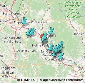 Mappa Frazione Matassino Loc. Rona, 50066 Reggello FI, Italia (11.11533)