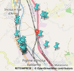 Mappa Frazione Matassino Loc. Rona, 50066 Reggello FI, Italia (1.104)