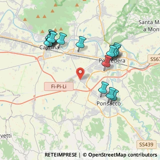 Mappa Via Liguria, 56025 Pontedera PI, Italia (4.25)