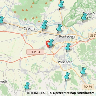 Mappa Via Liguria, 56025 Pontedera PI, Italia (5.70636)