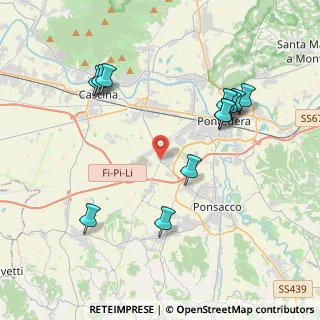 Mappa Via Liguria, 56025 Pontedera PI, Italia (4.3525)