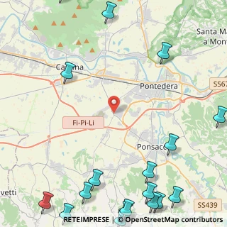 Mappa Via Liguria, 56025 Pontedera PI, Italia (7.848)