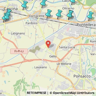 Mappa Via Liguria, 56025 Pontedera PI, Italia (3.87636)