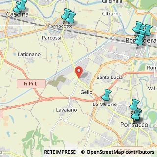 Mappa Via Liguria, 56025 Pontedera PI, Italia (3.82571)