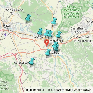 Mappa Via Liguria, 56025 Pontedera PI, Italia (5.43364)