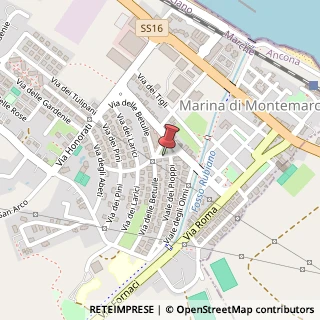 Mappa Via delle Betulle, 1H, 60018 Montemarciano, Ancona (Marche)