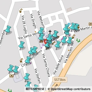 Mappa Piazza Giuseppe Garibaldi, 61040 Mercatello Sul Metauro PU, Italia (0.05385)