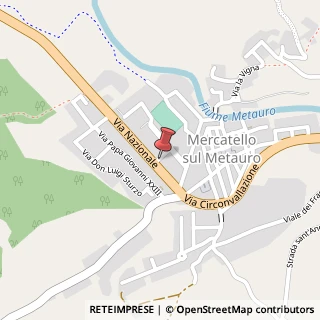 Mappa Via Albert Sabin, 72, 61040 Mercatello sul Metauro, Pesaro e Urbino (Marche)