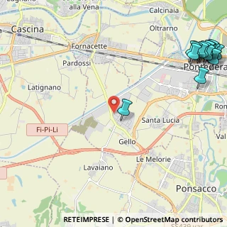 Mappa Via Molise, 56025 Pontedera PI, Italia (3.645)
