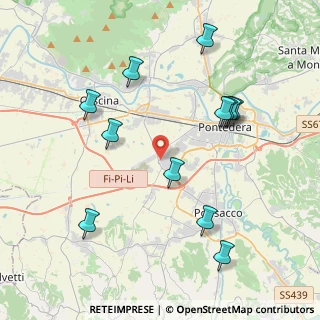 Mappa Via Molise, 56025 Pontedera PI, Italia (4.46333)
